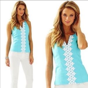LILLY PULITZER- Magnolia Breakwater Tank Top